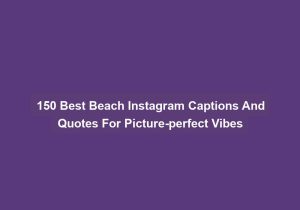 150 Best Beach Instagram Captions And Quotes For Picture Perfect Vibes