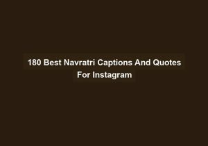 180 Best Navratri Captions And Quotes For Instagram